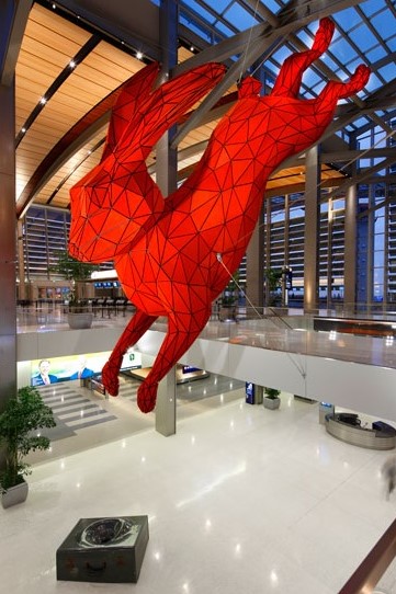 "Leap." Artist: Lawrence Argent. Credit: Sacramento Airport.