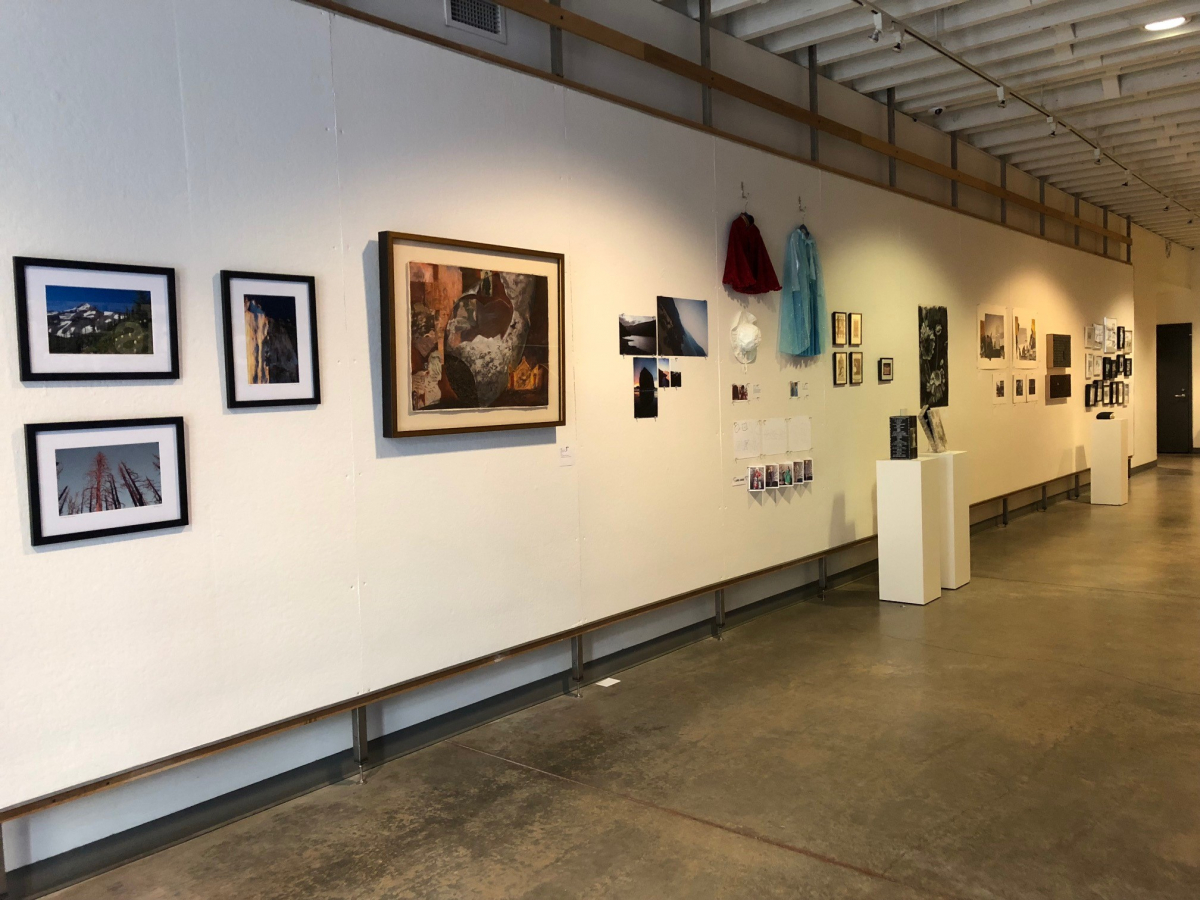 Employee art works displayed at Opsis Architecture in Portland, Oregon.