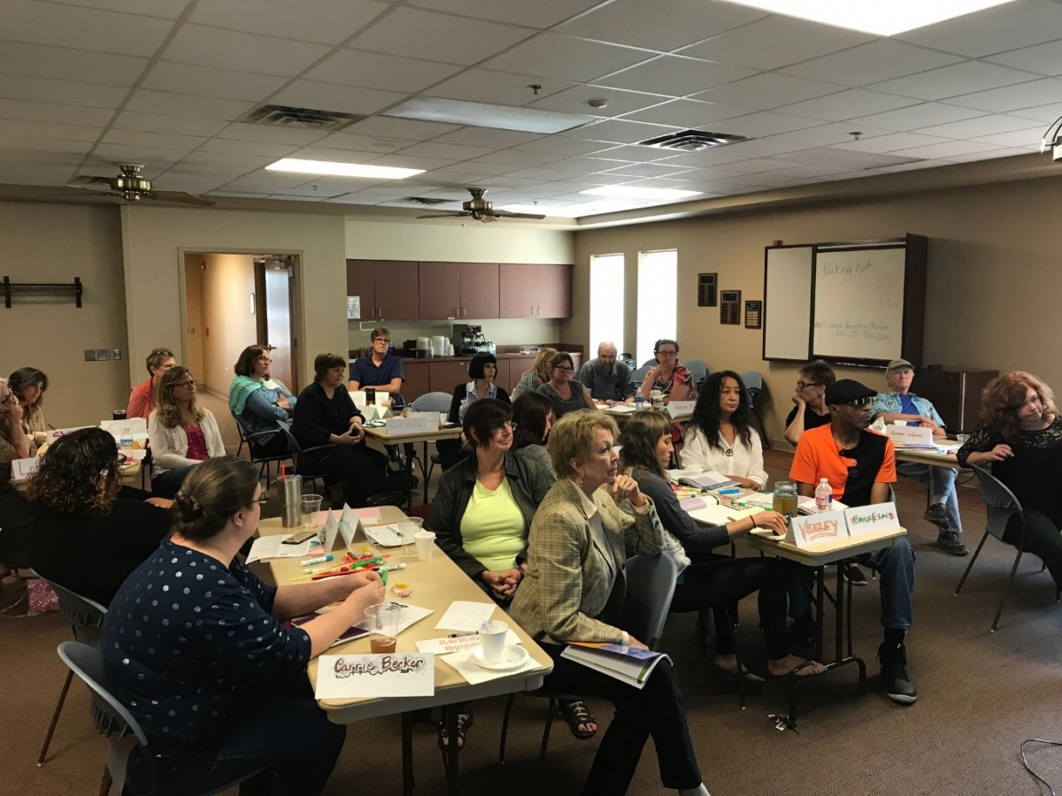 Salina Arts & Humanities helped co-sponsor a Mental Health First Aid class for 25 arts administrators and local artists in preparation for a community-wide arts and healing project.