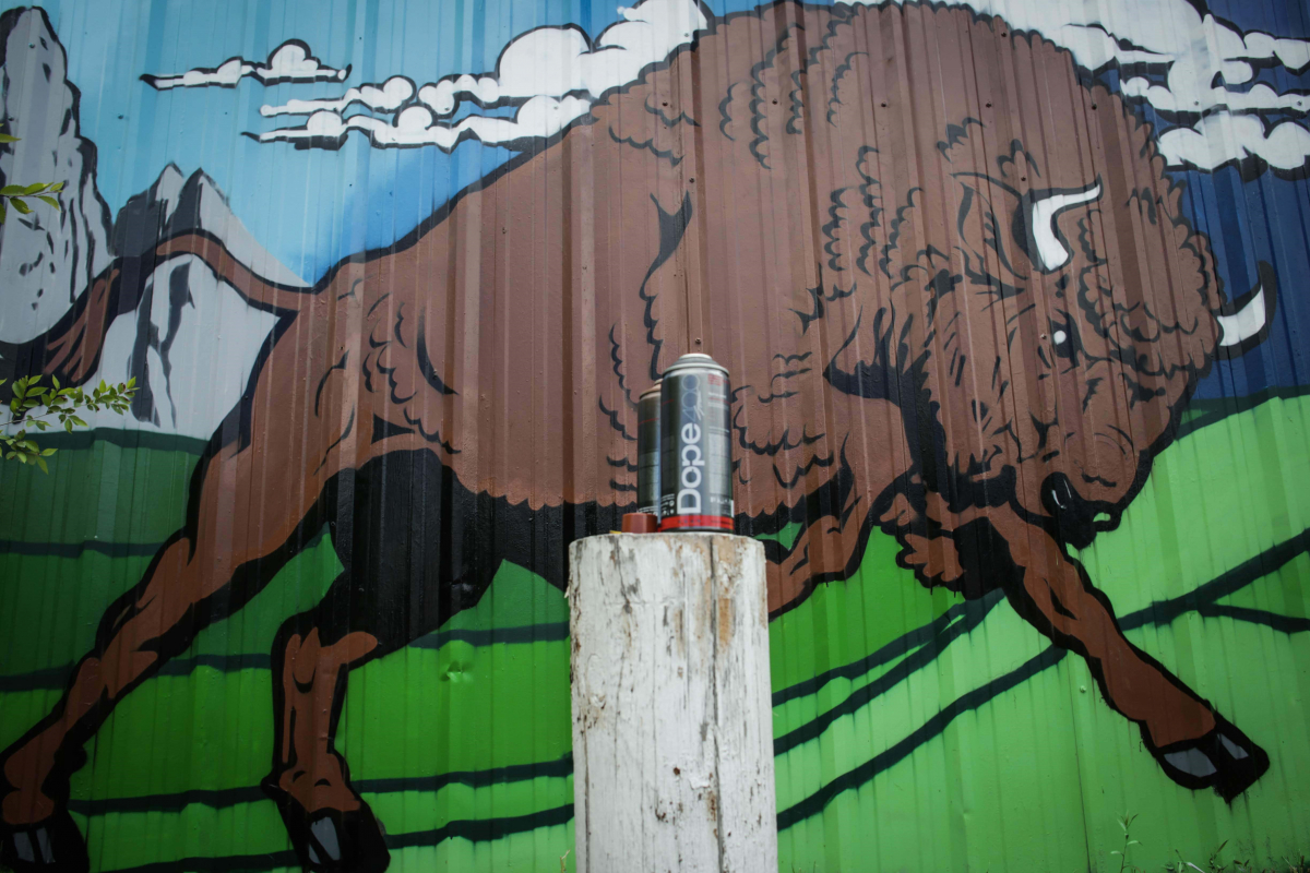 Lakota stories come to life through graffiti art.