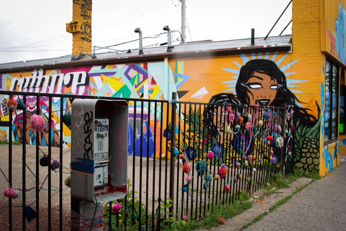 A mural on Lake Street speaks to the importance of visible culture to folks who live there. 