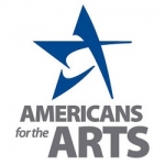 Americans for the Arts lobo with blue star and gray title