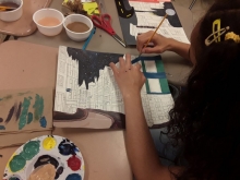 Kelly Garcia’s art class at Manhattan Bridges High School. Photo by Kelly Garcia.