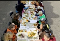 Embedded thumbnail for 2015 Public Art Network Year in Review: 2,000 People Gathered at 1/2 mile Long Table for a Community Meal